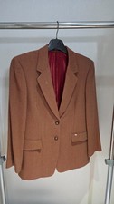 VTG DAKS London Bespoke Tweed Blazer Womens korea 100-165 L Collar Fade 90s picture
