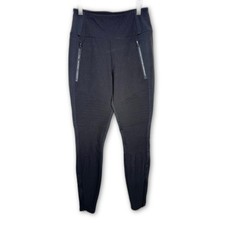 Athleta Headlands Hybrid Moto Tight Black Leggings Zip Pockets Size 2 picture