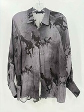 Pre-Owned allsaints Grey Size 10 Button Down picture