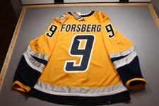 FORSBERG NASHVILLE PREDATORS AUTHENTIC ADIDAS REVERSE RETRO 2.0 HOCKEY JERSEY 46 picture
