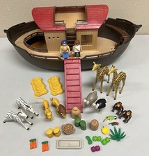 2003 Vtg Playmobil Noah's Ark Ship w/ Some Accessories Food And Animals picture