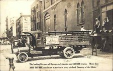 New York City Beadleston Woerz Beer Brewery Delivery Saurer Truck c1910 RPPC picture