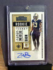 2020 Contenders Rookie Ticket Auto Zack Baun RC New Orleans Saints picture