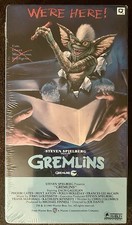 Gremlins VHS 1985 Original “We’re Here” Cover Warner Home Video Resealed picture