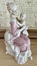 Vintage Lovely Mother & Child Porcelain Figurine by Arnart KPM, Conte Soft Pinks picture