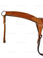 WESTERN BREAST COLLAR FOR ROPING BARREL RACING TRAIL HORSE TOOLED LEATHER TACK picture