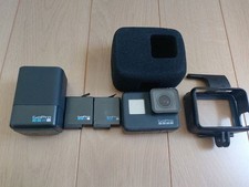 GoPro HERO7 Black Action Camera Bundle - 2 Spare Batteries, Frame, Sponge Cover picture