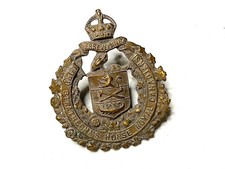 Original WWII Canada Army Lord Strathcona's Horse Royal Canadians Regt Cap Badge picture