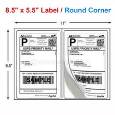50-20000 Mailing Shipping Labels 8.5
