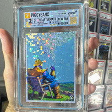 Piggybanx The Aftermath New Era Nostalgia 1st Edition Foil Thanos #9/1 picture