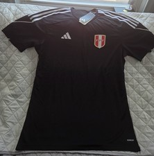 Jersey Original Adidas Peru National Team / de Luxe BLACK / Size Large NEW picture