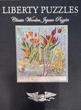 Liberty Classic Wooden Jigsaw Puzzle, Spring Garden, 466 Pieces, Janice Larson picture