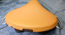 40s/50s Schwinn Phantom Style Balloon Tire Bicycle Saddle Seat, Vintage w Rails picture