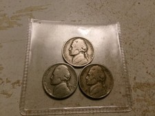 1938-P-D-S JEFFERSON NICKELS READ DESCRIPTION picture