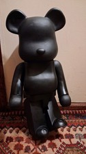 Authentic Bearbrick 1000% Black Basic  70cm Medicom Toy Good Condition No Box picture