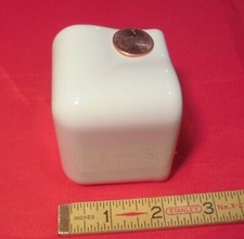 1 pc. Starting Line White: V Cap Corner Ceramic Trim Tile; Counter Top Edging AO picture