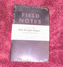 Field Notes Dot-Graph Paper Memo Books Set of 3, 48 Pages Each, A6 Black picture