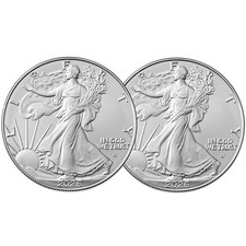 Lot of 2 - 2026 $1 American Silver Eagle 1 oz BU picture