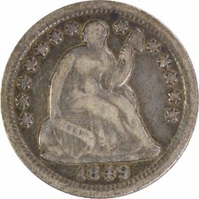 1849-O Liberty Seated Silver Half Dime F Uncertified #106 picture