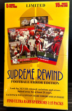 Supreme Rewind Sealed Hobby Box 1990 Pro Set Error 15 Packs 60 Errors Per Box picture