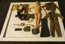 Vintage 1964 GI Joe Hasbro Action Figure With Accessories Clothes  picture