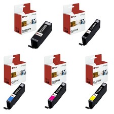 5Pk LTS PGI-250 CLI-251 PGBK/B/C/M/Y HY Compatible for Canon Pixma MG5420 Ink picture
