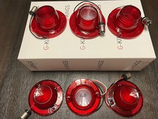 1962 Chevy Impala LED Tail Light & Backup Lens Set 6pc Red Pair Upgrade LH RH picture