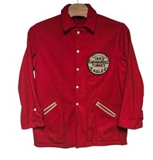 VTG Karamursel Turkey Eagles Football Jacket 1963 RARE Wilson 44 READ picture