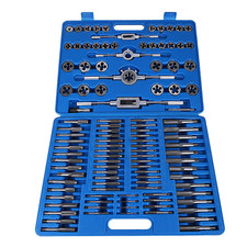 110pcs/set M2‑ Screw Nut Thread Taps Dies With Wrench Handle Hand Tools picture