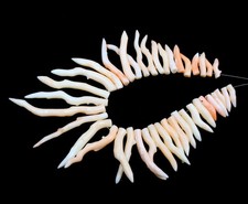 Pink Angel Skin Japanese Coral Branch Stick Polished Rough Natural Stick Beads picture