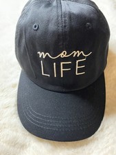 Mom Life Black Embroidered Adjustable Women’s Baseball Cap picture
