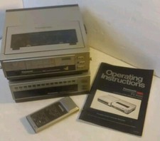 Vintage 1984 Panasonic Omnivision VHS VCR PV-6500 & Tuner PV-A500 PARTS/REPAIR picture