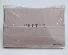 Frette Monza King Sheet Set Sand Cotton Satten Italy picture