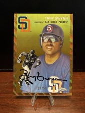 2023 Topps Chrome Platinum Anniversary - Tony Gwynn Gold Wave Refractor /50 #442 picture