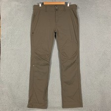 PrAna Halle Pant Women's 16 Tall Green/Brown Roll Up UPF 50+ Hiking NWT $98 picture