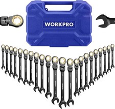 WORKPRO 22-piece ratchet wrench set, black electrophoretic coating picture