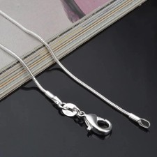 Men&Women's 925 Sterling Silver Tarnish-Free Italian Snake Chain Necklace 16-24* picture