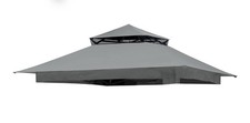 Jancanopy Gray Canopy Replacement Top Crown 13x13” Gazebo picture