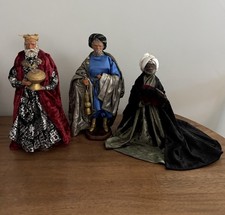 Vintage Three Kings Santons D’Art De Provence Maryse di Landro Aubagne France picture