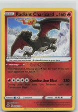 Radiant Charizard 020/159 Radiant Rare Crown Zenith Pokemon Holo NM picture