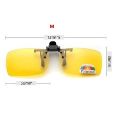 4 Color Grey Lenses Polarized Sunglasses Clip on Flip up UV 380 Driving Fishing picture