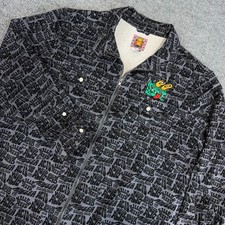 Killer Acid California Jacket Men XL Gray Black All Over Print Full Zip Logo picture