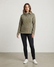 Lole Women's Fleece 1/4 Zip Pullover Sweatshirt Mock Neck XL Green picture
