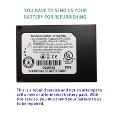 Rebuild service for NATIONAL POWER CORP  2-06250A Battery Rebuild Service picture