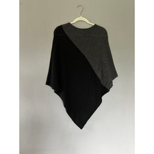 Celeste Wool Cashmere Poncho One Size Lagenlook AvantGarde Minimalist Elevated picture