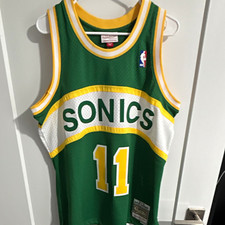Mitchell & Ness NBA Seattle Supersonics Detlef Schrempf Jersey  (L) NWT SWINGMAN picture