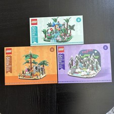 Lego 40785 Northern Lights Diorama & Lego 40784 African Savanna Diorama picture