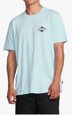 Medium Billabong Men's Crayon Wave Short Sleeve Graphic Tee, light blue picture