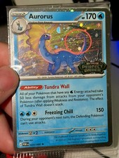 Heart Swirl 🌀 Aurorus POR 24/88 Cosmos Holo Bleed Error Rare Pokémon TCG ✨️ picture