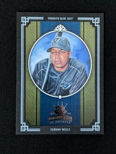 2005 Donruss Diamond Kings - Vernon Wells #406 Black Framed /25 picture